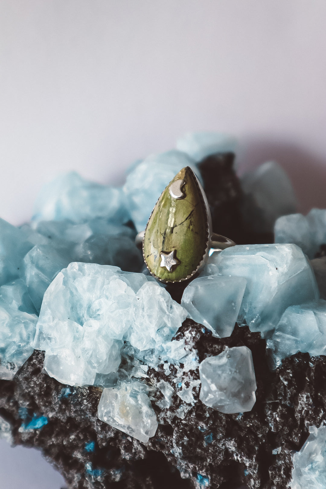 Natural Swiss Imperial Opal Teardrop Ring - 925 Silver