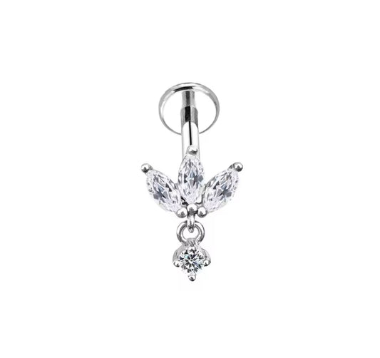 CHARM Push Pin Body Jewelry Silver