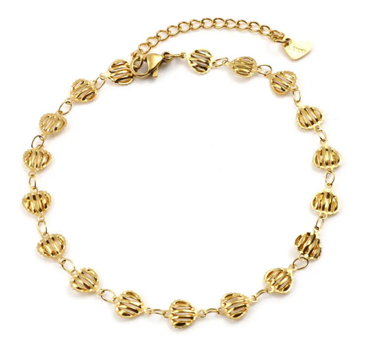 Seashell Anklet - Gold