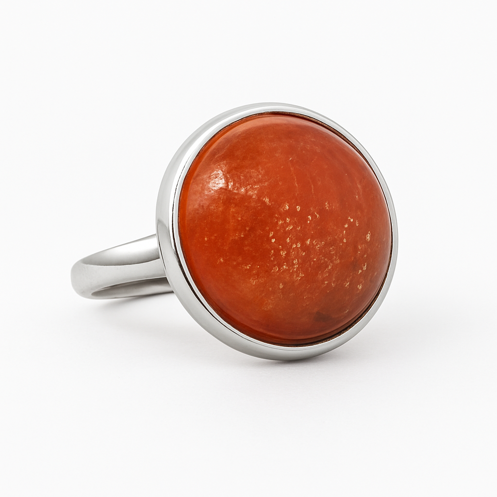 AYA Sunstone Statement Ring Silver
