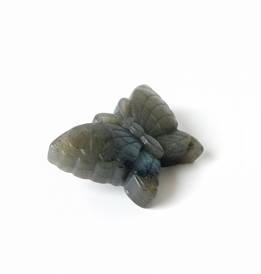 Labradorite Butterfly Figurine Decor