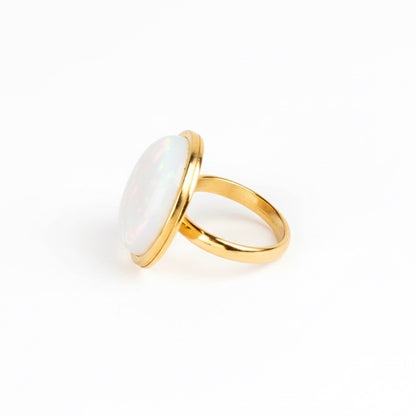 AYA Opalite Statement Ring Gold