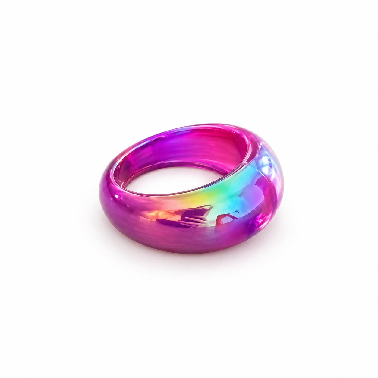 AVI Iridescent Acrylic Ring 7 Colours