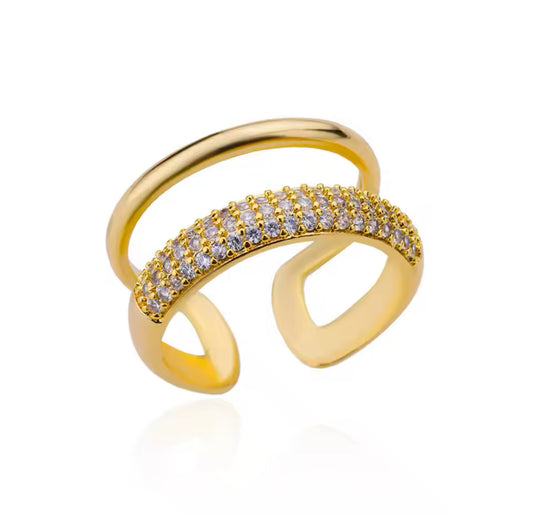 DASHA Illusion Zircon Ring Gold