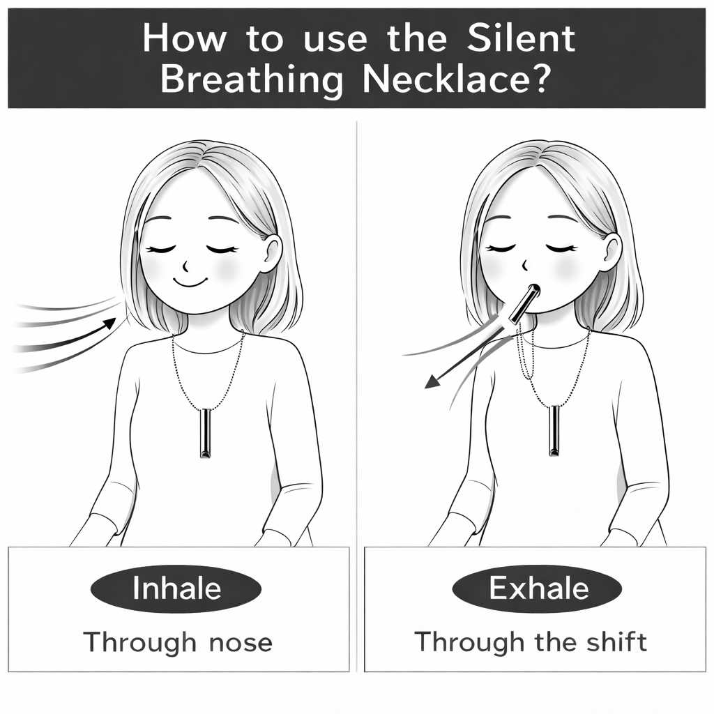 BREATHE Mindful Breathing Necklace