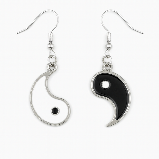 Yin and Yang Earrings Set