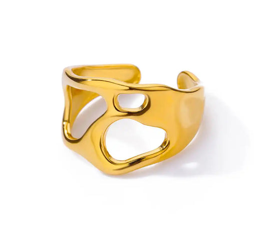 MAISON Irregular Cut Out Ring Gold