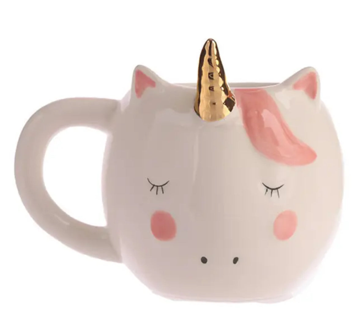 Mug Céramique Licorne Blanc ou Rose