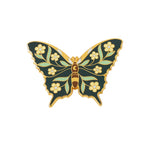 Load image into Gallery viewer, Luna Moths Brooch Pin Gold
