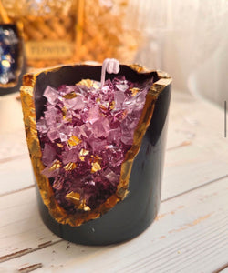 Crystal Geode Candle - Jelly Wax