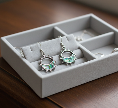 OCEAN MOONRISE Abalone Shell Earrings
