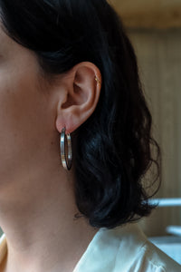 Minimalist Hoop Earrings - Silver