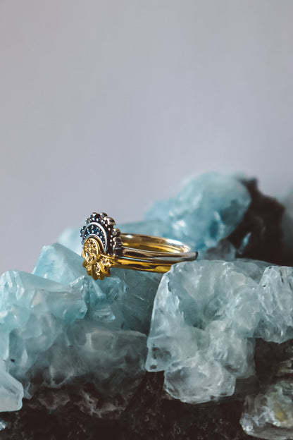 INFINITE Sun and Moon Rings - Gold 925 Silver