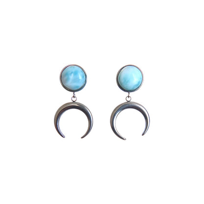 STELLA Sonne- und Mond-Charm-Ohrringe Gold