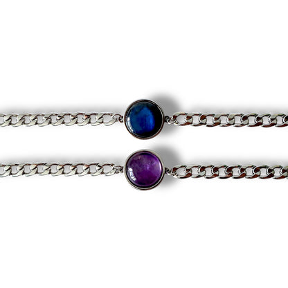 VIOLET VEIL Amethyst Bracelet Silver