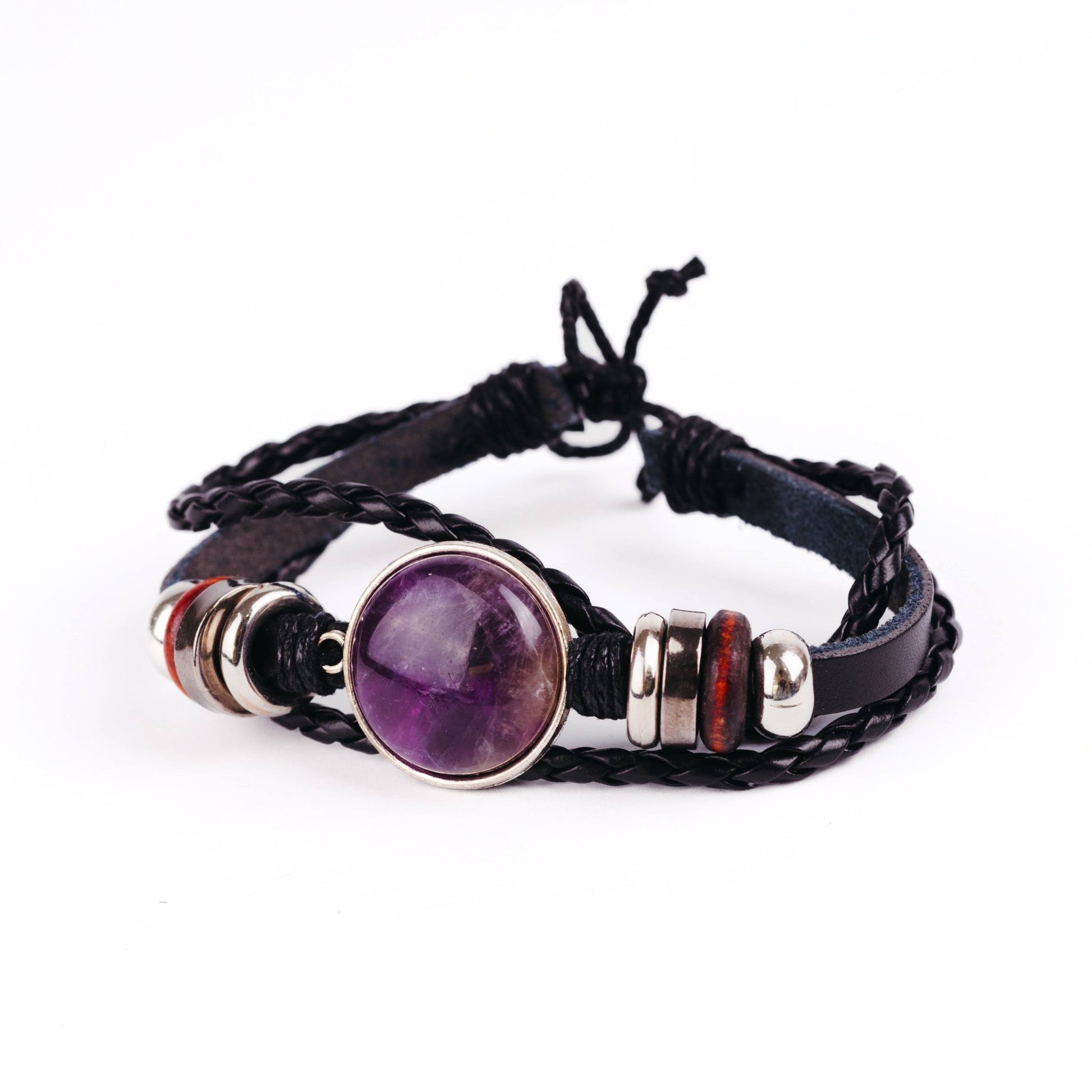 Amethyst Beaded Stack Bracelet - s o l i s t i a l