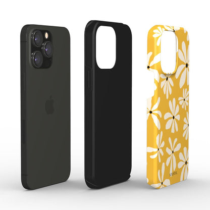 Autumn Bloom in Mustard Yellow - Tough Phone Case - s o l i s t i a l