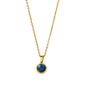 dainty blue labradorite gold pendant necklace jewelry