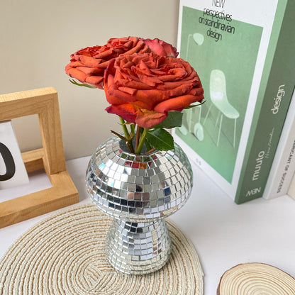 DISCO Mushroom Mirror Vase Living Room Decoration