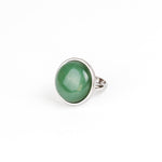 Load image into Gallery viewer, AYA Green Aventurine Statement Ring - Silver

