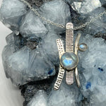 Load image into Gallery viewer, Moonstone Pendant Necklace - 925 Silver

