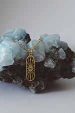 Load image into Gallery viewer, Celestial Protection Pendant Necklace - Gold
