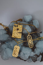 Load image into Gallery viewer, Celestial Protection Pendant Necklace - Gold
