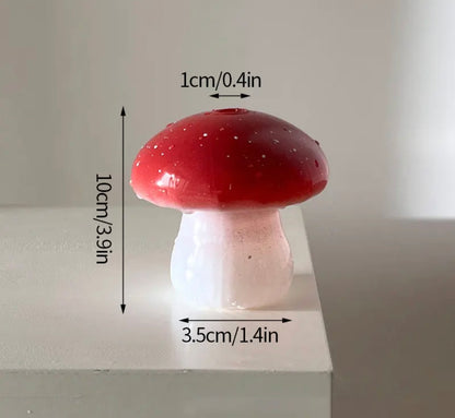 Mushroom Decor Glass Vase