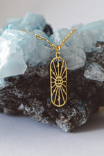 Load image into Gallery viewer, Celestial Protection Pendant Necklace - Gold
