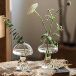 Load image into Gallery viewer, Mushroom Decor Glass Vase - Clear
