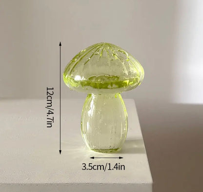 Mushroom Decor Glass Vase