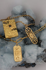 Load image into Gallery viewer, Celestial Protection Pendant Necklace - Gold
