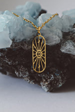Load image into Gallery viewer, Celestial Protection Pendant Necklace - Gold
