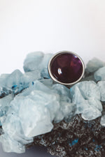 Load image into Gallery viewer, Amethyst Statement Ring - Silver
