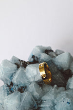 Load image into Gallery viewer, Zircon Solid Ring - Gold
