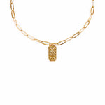 Load image into Gallery viewer, LUNAR GAZE Paperclip Chain Choker Gold
