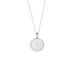 Load image into Gallery viewer, SAYA Rainbow Moonstone Pendant Necklace Silver
