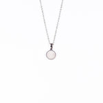 Load image into Gallery viewer, DAYA Rainbow Moonstone Pendant Necklace Silver
