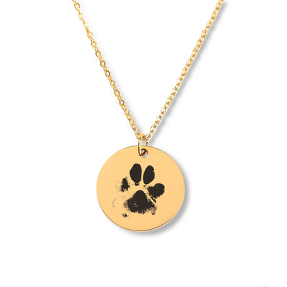 Personalized Paw Print Necklace - Custom