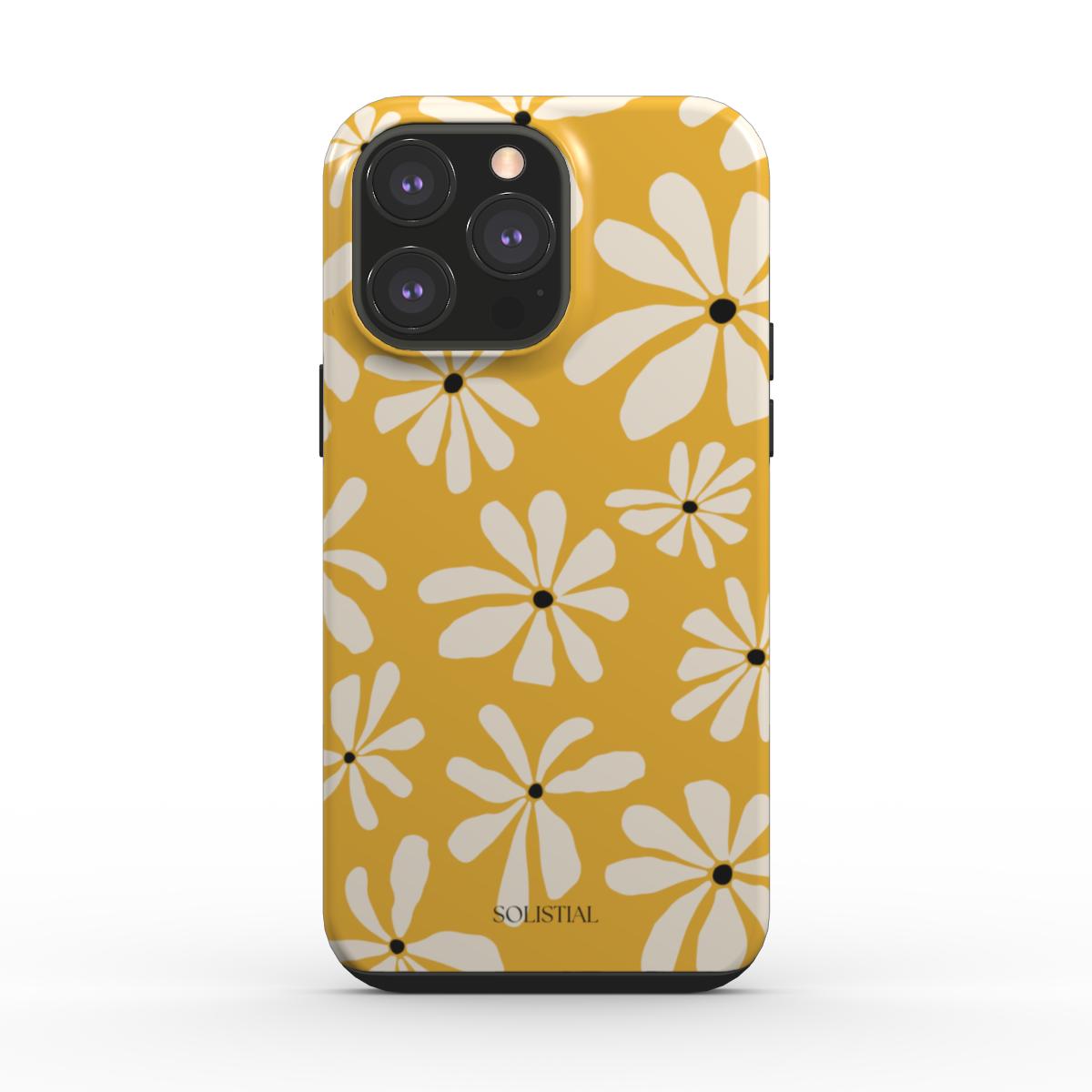 Autumn Bloom in Mustard Yellow - Tough Phone Case
