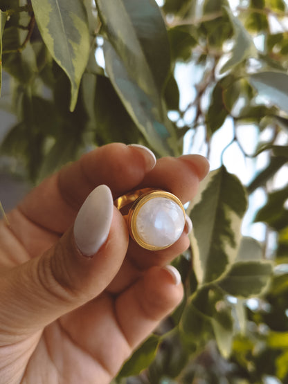 DAYA Moonstone Ring Gold