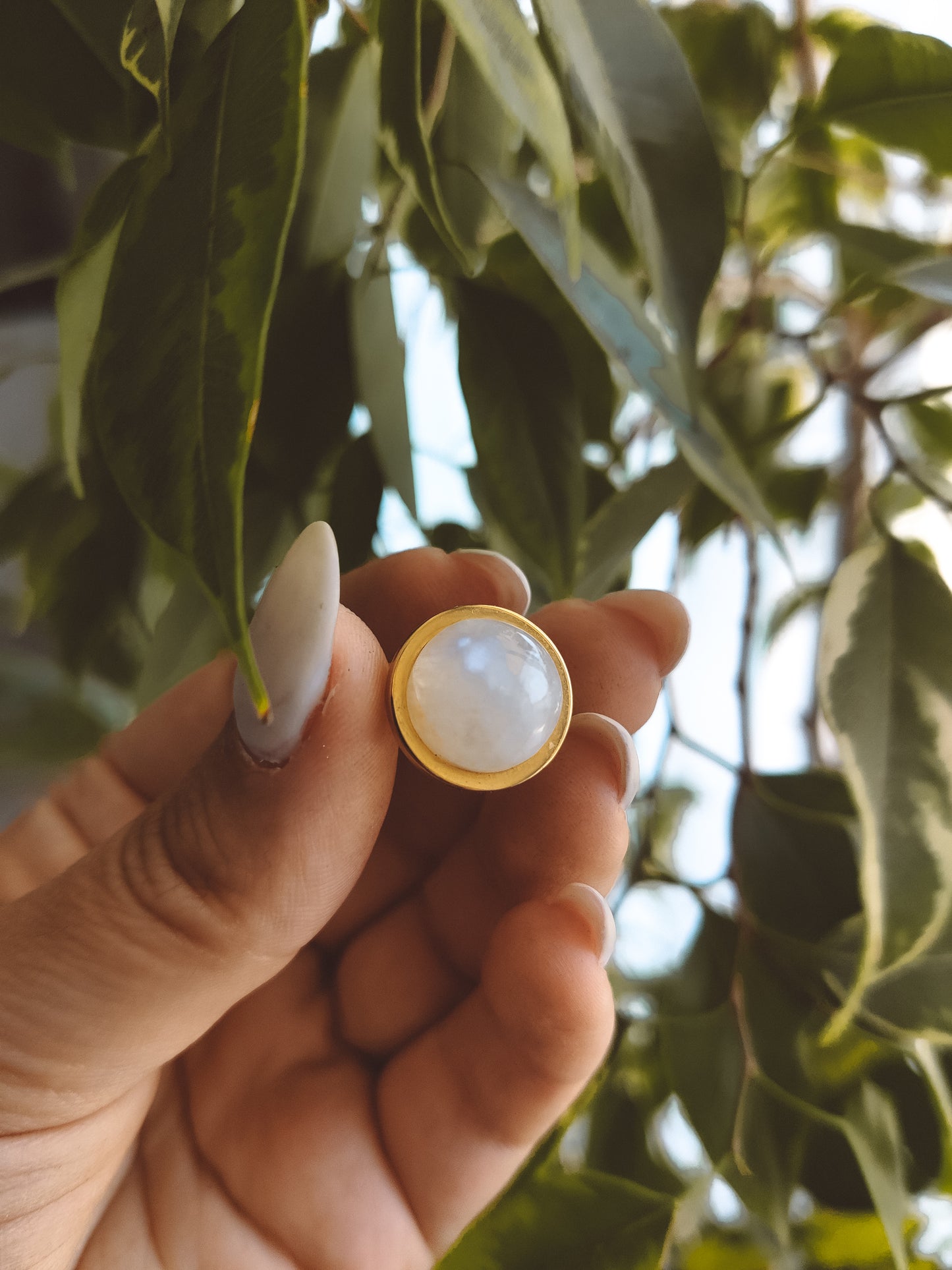 DAYA Moonstone Ring Gold