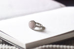 Load image into Gallery viewer, Rose Quartz Crystal Stainless Steel Silver Ring
