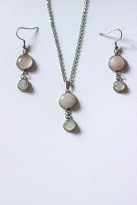 Rose Quartz X Moonstone Earrings