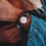 Load image into Gallery viewer, Rose Quartz Stack Beaded Bracelet
