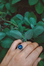 Load image into Gallery viewer, Lapis Lazuli Gemstone Ring - Silver

