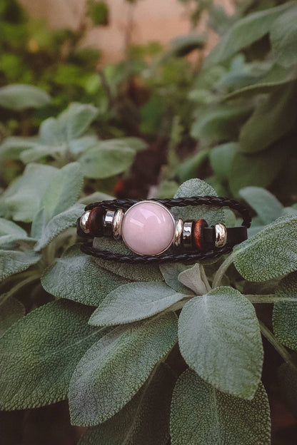 Rose Quartz Stack Beaded Bracelet