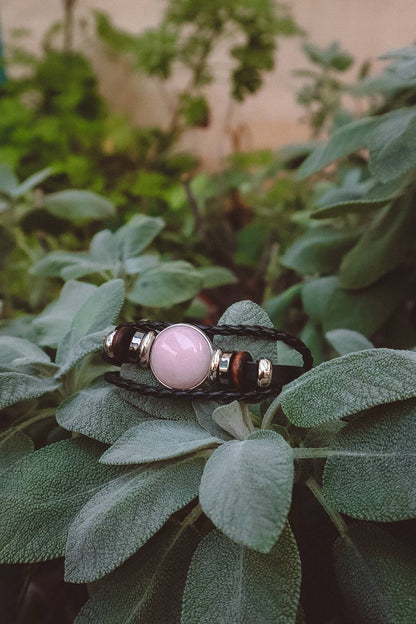 Rose Quartz Stack Beaded Bracelet