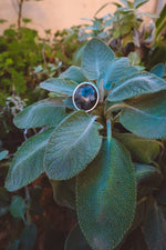 Load image into Gallery viewer, Larvikite Statement Ring - Silver
