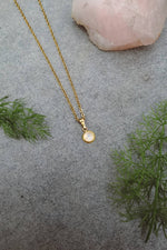 Load image into Gallery viewer, Moonstone Dainty Pendant Necklace - Gold
